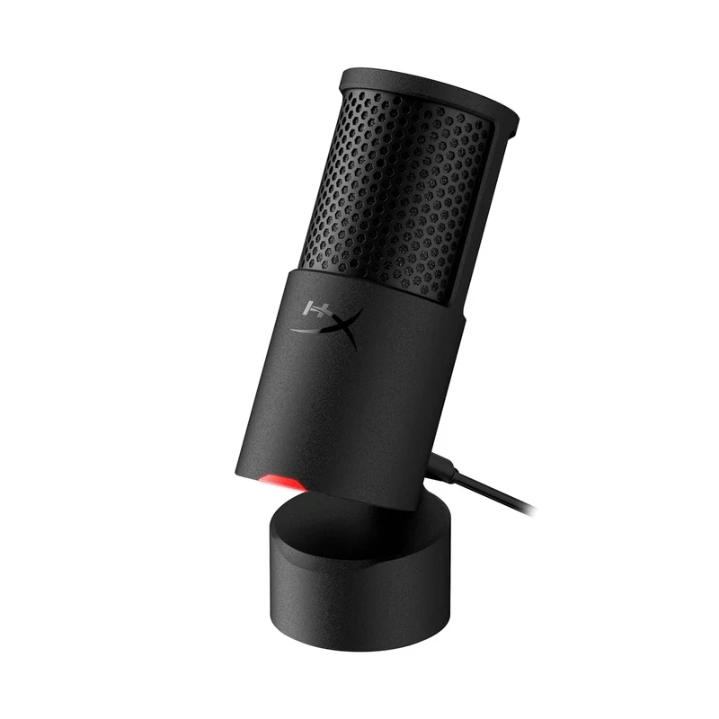 HyperX Solocast 2 Wired Microphone for Windows; NGENUITY, Tap-to-Mute Sensor, Cardioid Polar Pattern, Black, 368gm (AR0A0AA)