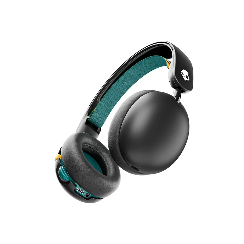 Skullcandy Grom Over-Ear Wireless Headphones for Kids, Volume-Limiting to 85dB + 45Hr Playtime + Rapid Charge Override Function, Adjustable Headband Strap & Collapsible Design- Black