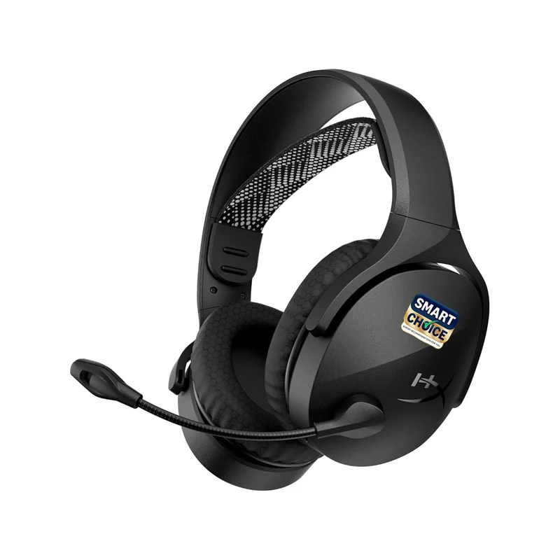 HyperX Cloud Jet Smartchoice Dual Wireless Gaming Headset, 2.4GHz dongle, Bluetooth 5.2, PC, PS5, Nintendo Switch, Steam Deck, Mobile, USB-A, Black
