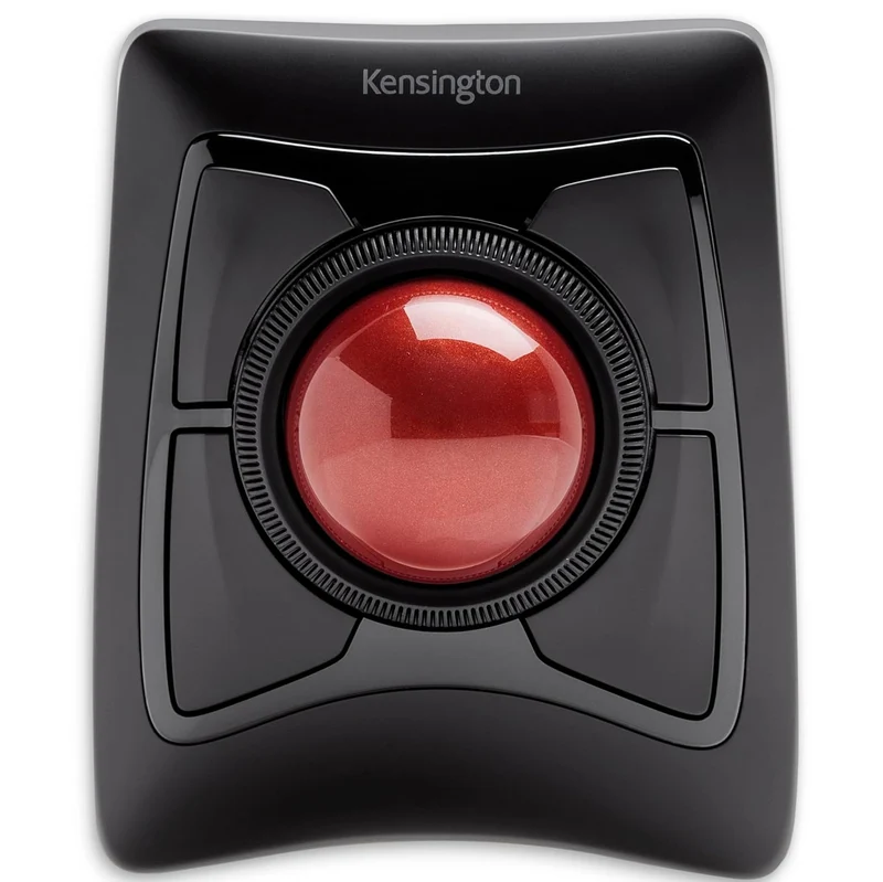 Kensington Expert Mouse® Wireless Trackball Mouse, Easy Finger Control, Precision and Smooth DiamondEye™ Optical Tracking, Ergonomic and Ambidextrous Comfort Design for Windows, PC and Mac (Black)