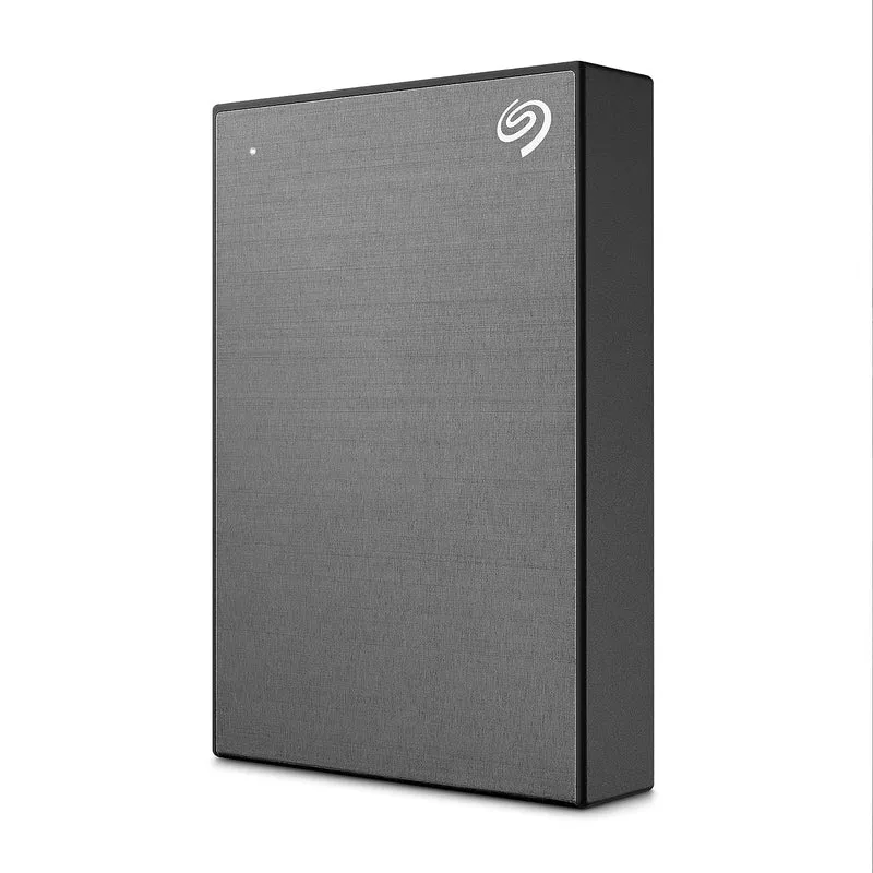 Seagate One Touch 5TB External HDD with Password Protection Space Gray, for Windows and Mac, with 3 yr Data Recovery Services, (STKZ5000404)