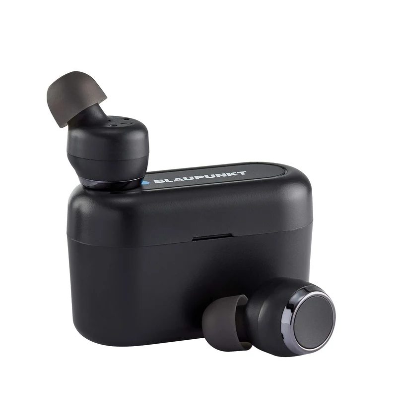 Blaupunkt Germany's BTW01 Bluetooth Truly Wireless in Ear Earbuds with Mic (Metallic Black)