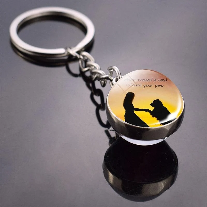 Porte clé chien fidèle
