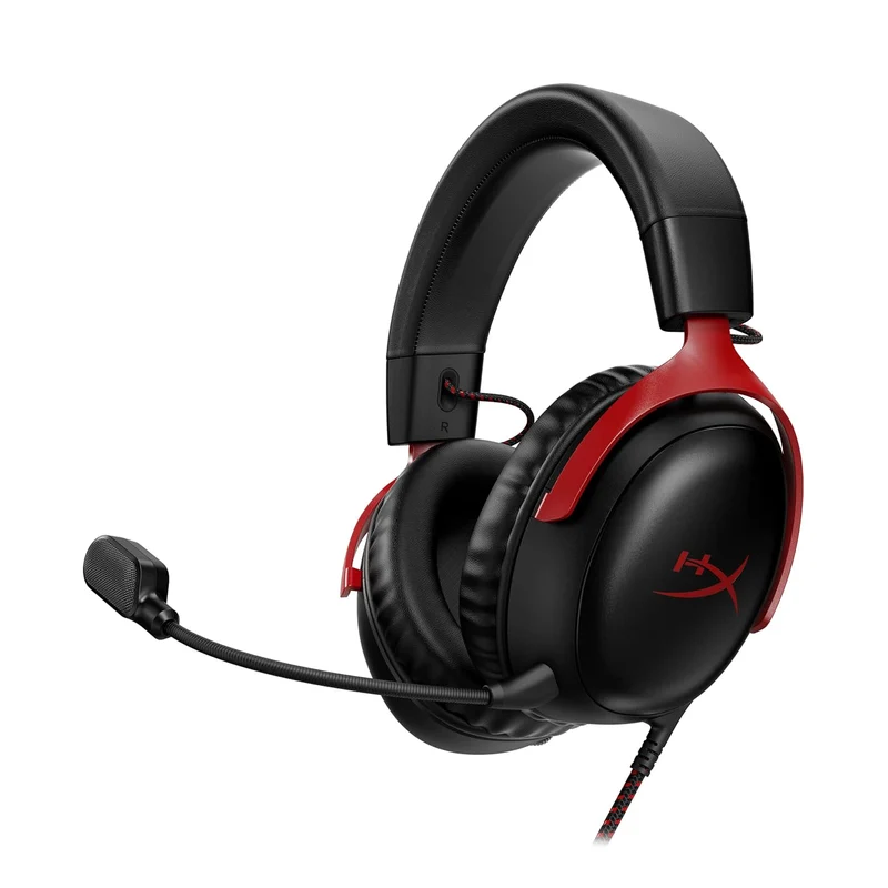 HyperX Cloud III – Wired Gaming Over Ear Headset Black/Red (727A9Aa)