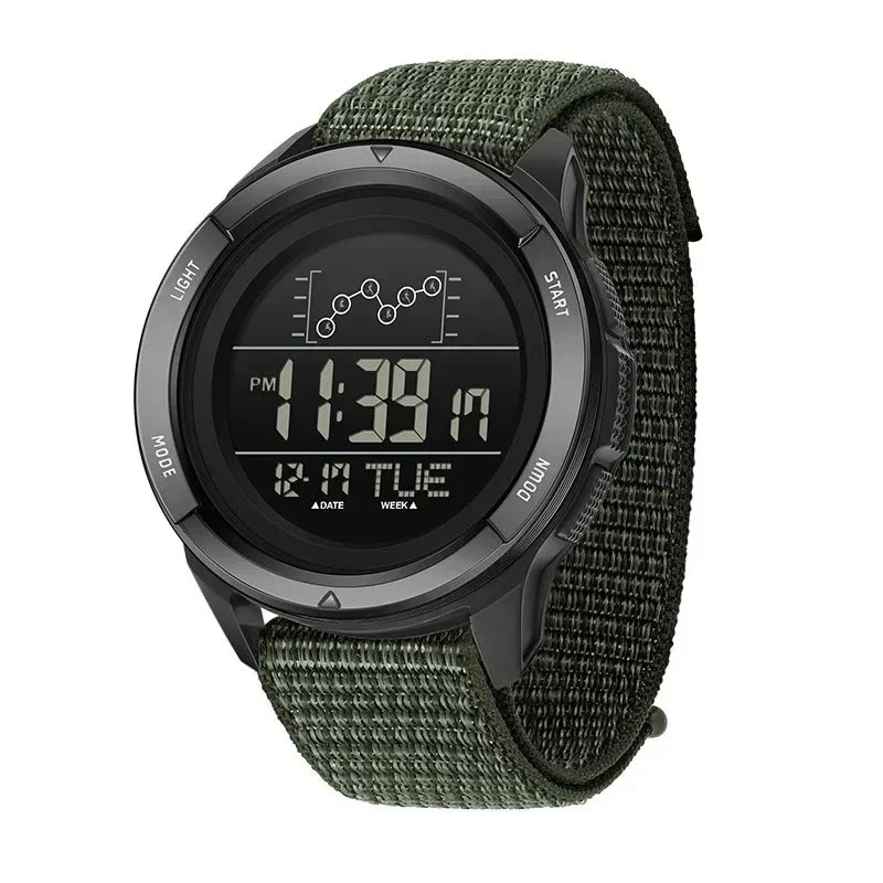 Montre Digitale Militaire Homme – Sport Étanche LED
