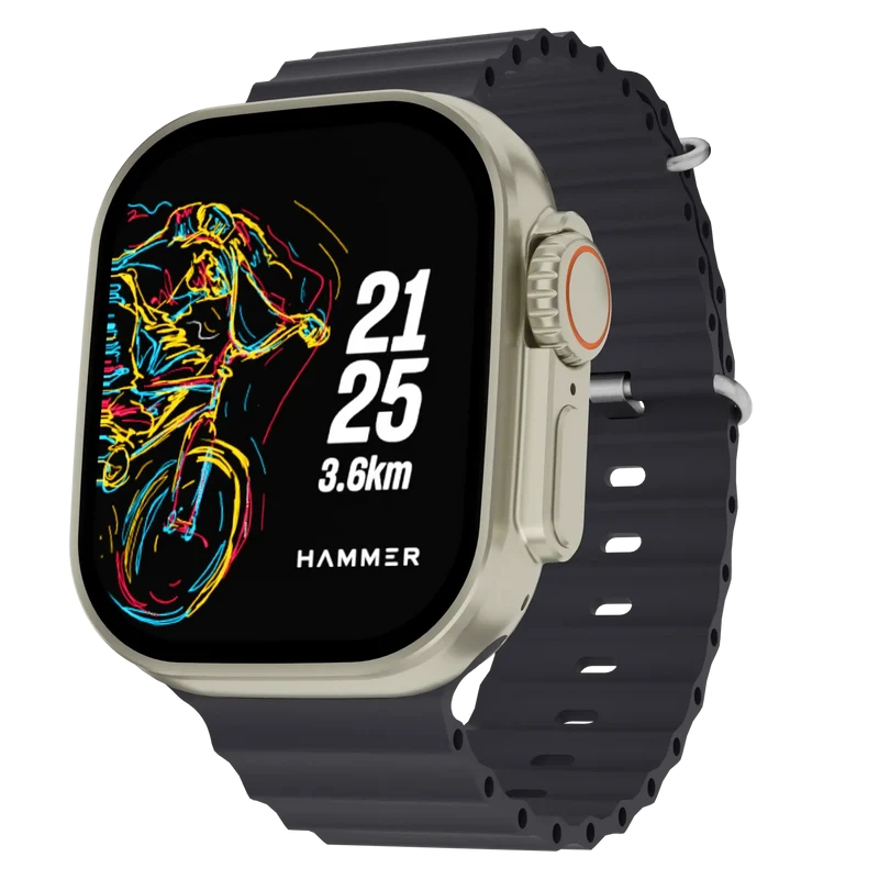 Hammer Active 2.0 Plus Bluetooth Calling Smartwatch with Gesture Control