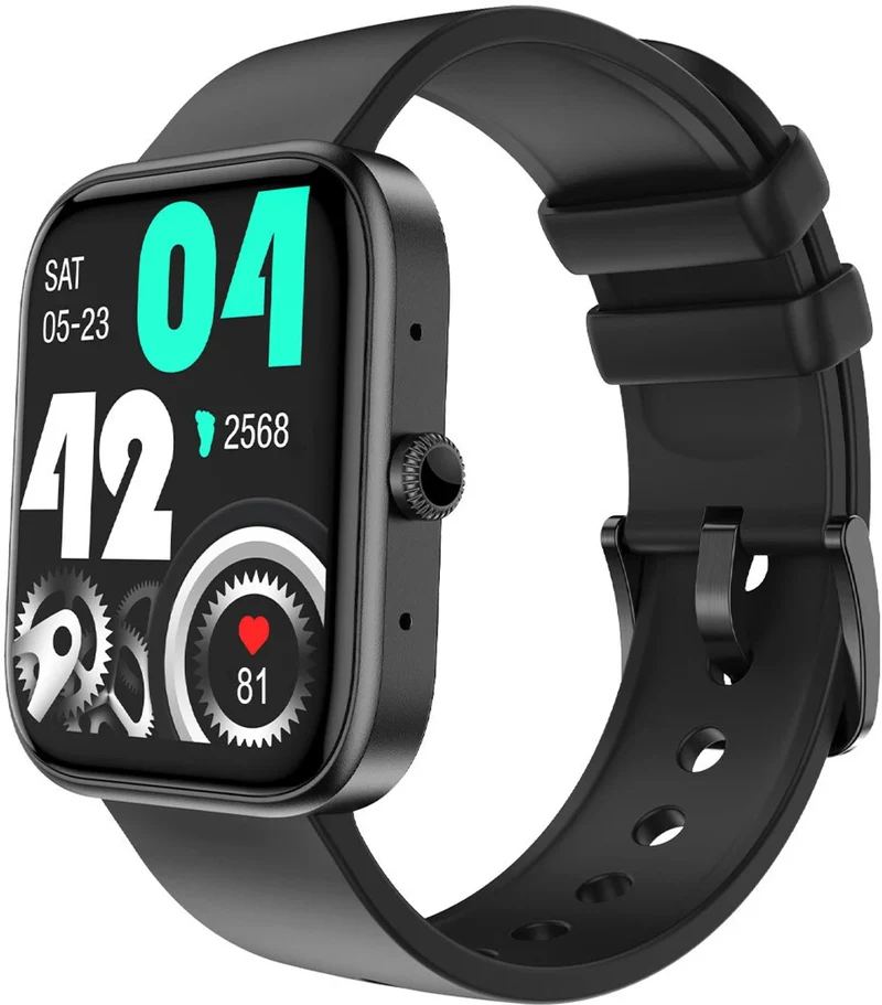 Fire-Boltt Ninja Call 2 with 46.5mm (1.83) display,Bluetooth Calling with 27 Sports Modes Smartwatch (Black Strap, Free Size)