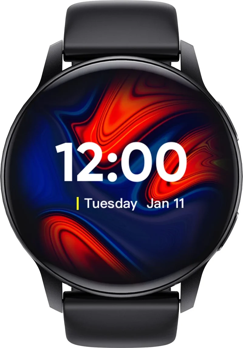 DIZO Watch R AMOLED with 45 mm Dial Size (Matte Black Strap, Free Size)
