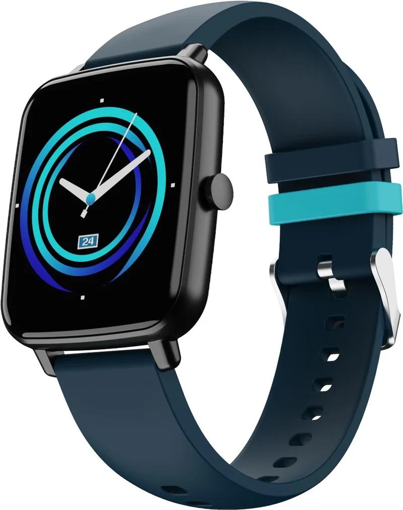DEFY Space fit 1.54'' HD Display with Real time Temperature Sensor and SPO2 Smartwatch (Blue Strap, Free Size)