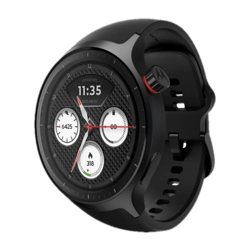 Motorola Moto Watch, 1.4 OLED, AOD, Auto-Brightness, Dual Band GPS, Powered by Polar Smartwatch