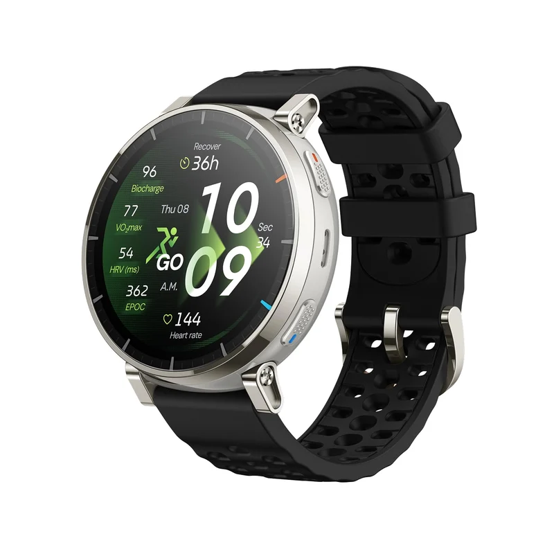 Amazfit Active 3 Premium (Smartchoice) GPS Running Smart Watch, 1.32"AMOLED Sapphire Display,12-Day Battery,4GB Storage,Offline Maps, 170+Workout Modes, 5 ATM,Fitness Tracker, Android & iOS, Apex Silver (BRAND NEW/SEALED)