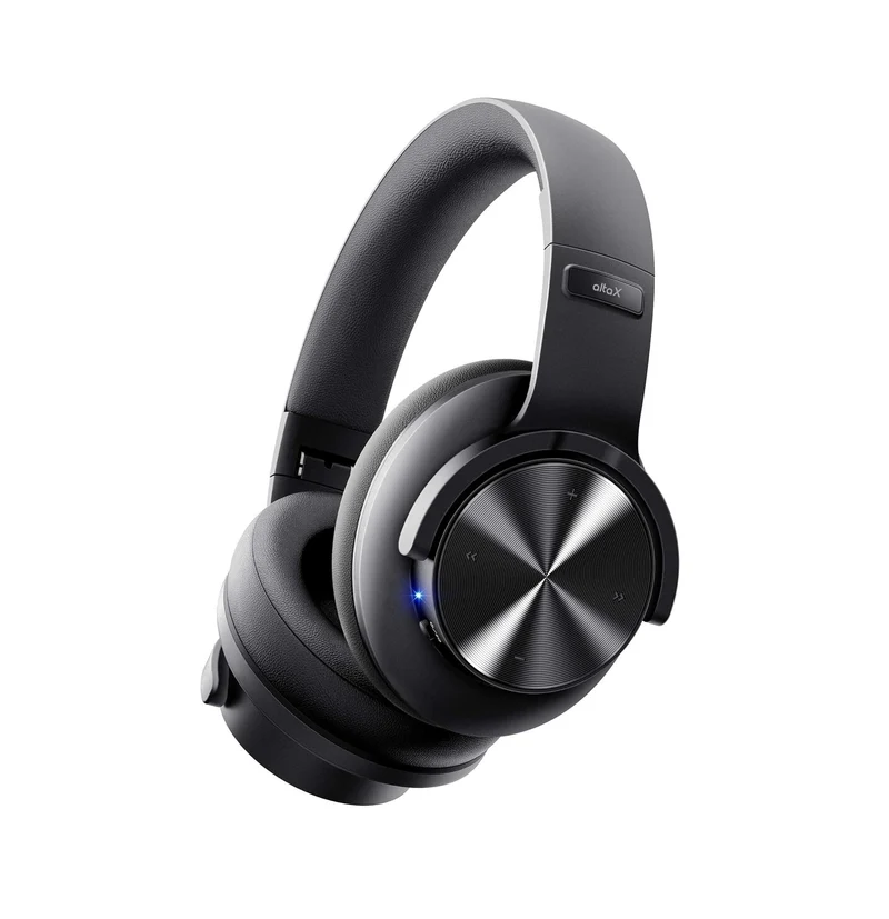 AltaX Space Wireless Over-Ear Bluetooth Headphones | Industry-Leading Sound Quality | Best-in-Class 120H Playtime | 3 EQ Modes, Hands-Free Calls | Touch Controls, Multi-Point Connect (Obsidian Noir) (BRAND NEW/SEALED)