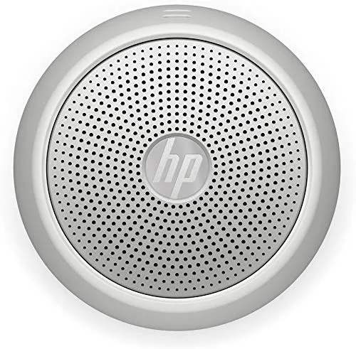 HP 360 Mono Portable Silver Bluetooth Speaker with Built-in Microphone Ip54 Dust and Water Resistance (2D801AA)