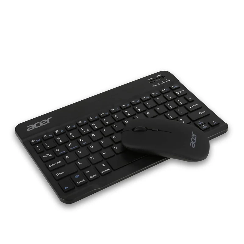 Acer Nano Pad Rechargeable Bluetooth Keyboard & Mouse Combo, 3 DPI Upto 1200 DPI, 78 Keys Anti Slip Back, Ultra Thin Design for Tablet, Laptop, Mobile, 10m Working Distance, Scissor Footed