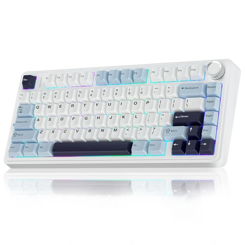 Aula F75 Pro 75% Wireless Mechanical Keyboard (Roller Keycap Missing)