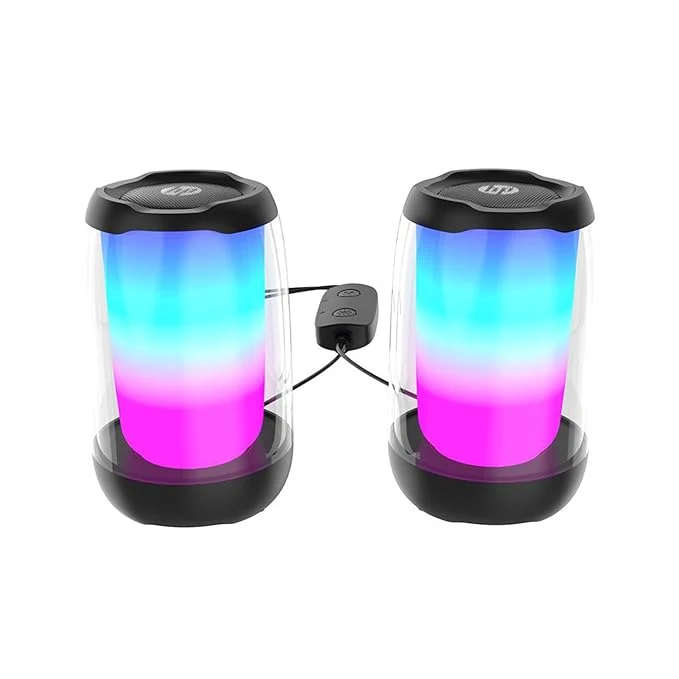 HP Multimedia Speaker DHS-5100, High Power Speaker with Pure and Pleasant Sound Quality; RGB Light Effect; USB Powered; Bluetooth® 5 connectivity Support; Dual Speaker Design
