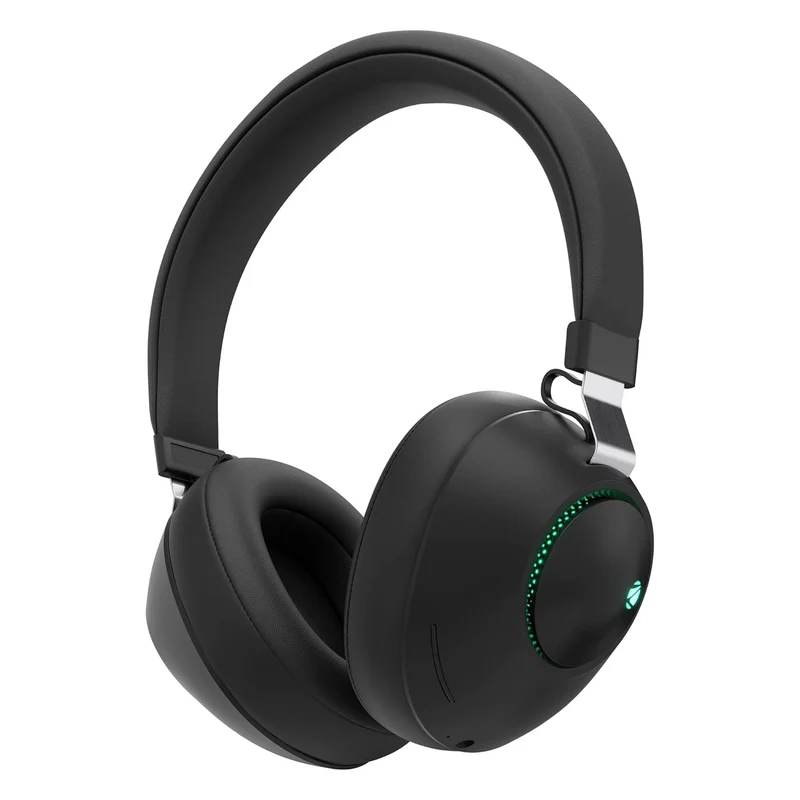 Zebronics Duke (2026 Upgrade) Wireless Headphone, BT v5.3, Upto 60 hrs Playback, 40mm Drivers, Deep Bass, ENC, Gaming Mode, Dual Pairing, LED Lights, Media/Volume Control, Call Function (Black)