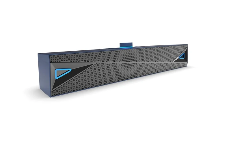 amazon basics X20R 20W Bluetooth Soundbar with 2000mAh Battery | 2X Bass | Up to 9hrs of Playback | Bluetooth 5.3, Aux in, USB, Micro TF Card Connectivity (Blue)