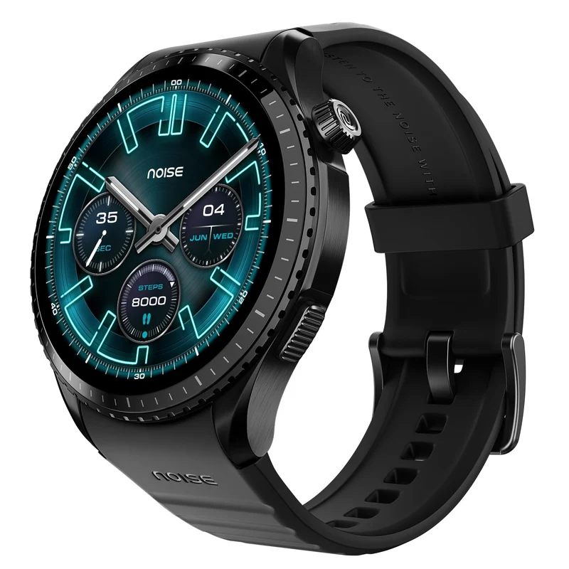 Noise Origin Smart Watch Smoothest UI Experience (New Nebula UI) & EN 1 Processor, 1.46" ApexVision AMOLED Display, Stainless Steel, Contour-Cut Design, Fitness Age, Fast Charging