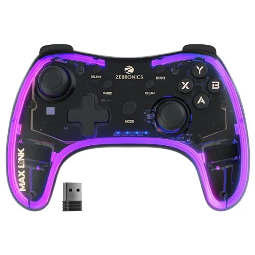 ZEBRONICS MAX LINK Wireless Gamepad (Without Receiver)