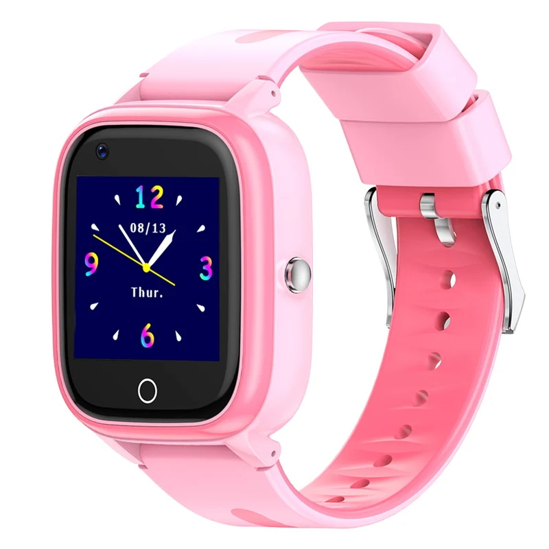 Turet Cotton Candy Pro 4G Smart Watches for Kids Girls & Boys, Live Tracker GPS Watch with Sim Support, Voice & Video Call, SOS, HD Camera, Alarm, Long Battery, Waterproof, Kids Smartwatch (Pink)