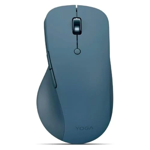 Lenovo Yoga Pro Mouse | Custom-programmable Buttons, Dual Device Connectivity, Dynamic Scroll Wheel, Righthanded Efficiency, Blue Optical Sensor Technology, USB-C, BT 5.0 | 3Yr Warranty, Tidal Teal