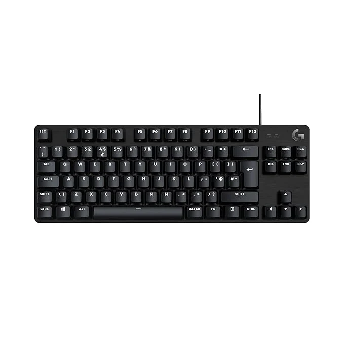 Logitech G413 TKL SE Wired Mechanical Gaming Keyboard - Compact Backlit Keyboard with Tactile Mechanical Switches, Anti-Ghosting, Compatible for Windows, macOS - Black