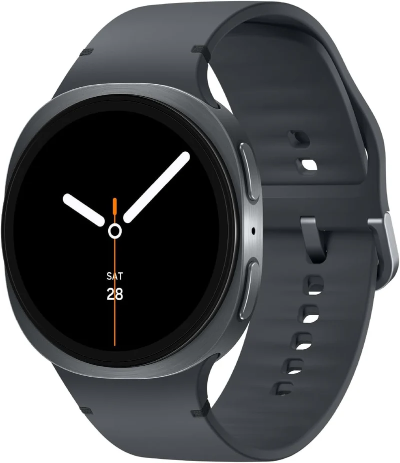 Samsung Galaxy Watch8 (44mm, LTE, Graphite) with 3nm Processor | Dual GPS | Sapphire Glass & Armor Aluminum | 5ATM & IP68 | BP, ECG, IHRN & Vascular Load Monitoring | Anti-oxidant Index