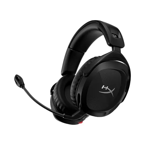 HyperX Cloud Stinger 2 Wireless Gaming Headset Compatible with PC. Noise-Cancelling Swivel-to-Mute Microphone, Comfortable Memory Foam, UP to 20 Hours of Battery Life (676A2AA)