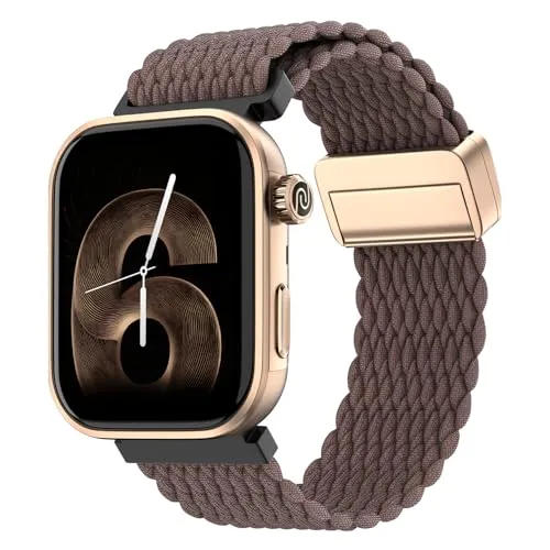 Noise Pro 6 Smart Watch:Intelligent AI, Endless AI Watch Faces, AI Companion, 1.85" AMOLED, EN2 Processor, Nebula UI 2.0, Emergency SOS, Compatible with iOS & Android (Vineyard Weave)