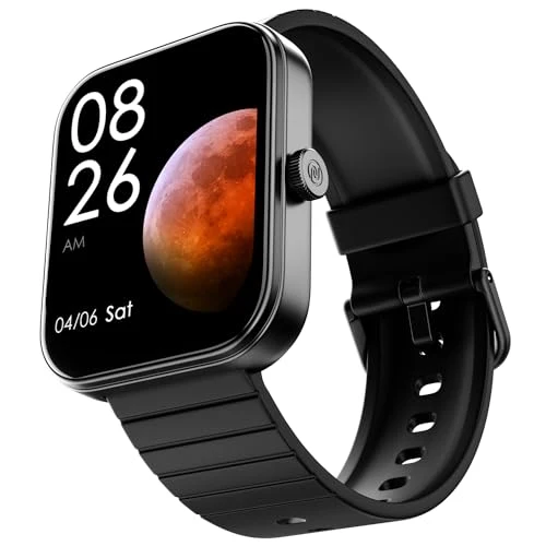Noise Newly Launched ColorFit Pulse 3 with 1.96" Biggest Display Bluetooth Calling Smart Watch, Premium Build, Auto Sport Detection & 170+ Watch Faces Smartwatch for Men & Women (Jet Black)