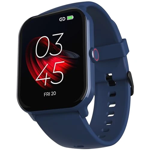 beatXP Marv Neo Smart Watch with 1.85” Ultra HD Display, Bluetooth Calling, 240*280px, AI Voice Assistant, 100+ Sports Modes, Heart Rate Monitoring, SpO2, IP68, Fast Charging, 100+ Watch Faces (Blue)