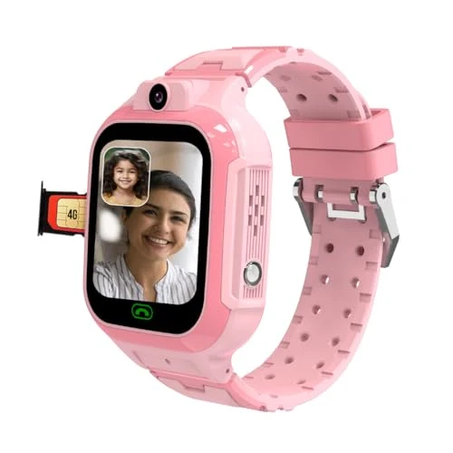 sekyo 'Carepal Pro' Kids Smart Watch for Boys/Girls | 4G Sim, HD Video Calling, Live GPS Tracking |App Control, Habit Coach, Games, Pedometer, Safe Zone Alert, SOS, Family Chat | SmartWatch for Kids