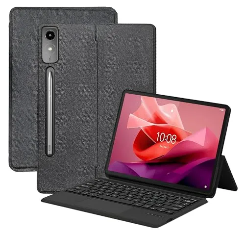 ProElite Wireless Bluetooth TouchPad Keyboard Case Cover for Lenovo Tab P12 12.7 inch Magnetic Wireless Bluetooth TouchPad Keyboard