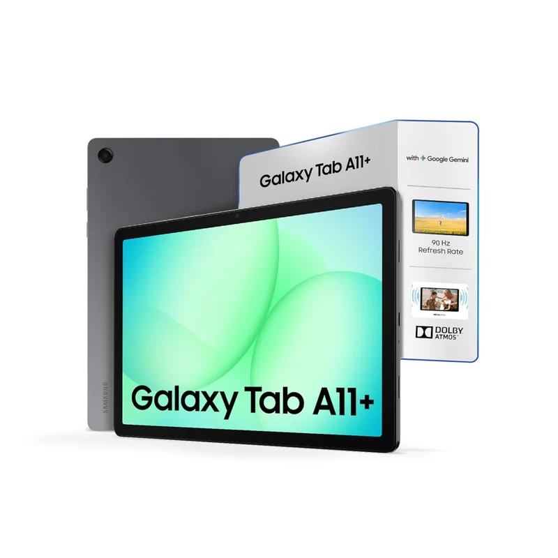 Samsung Galaxy Tab A11+, 27.82 cm (11 inch) Display, 6 GB RAM, 128 GB Storage, 90Hz Refresh Rate, AI with Google Gemini, Dolby Atmos, Quad Speakers