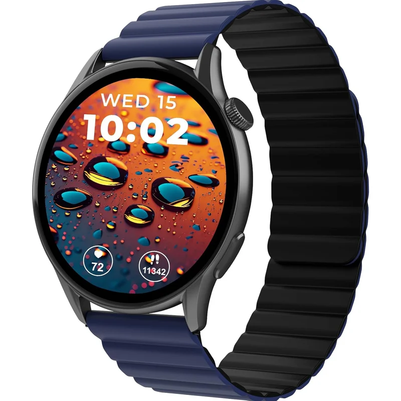 beatXP Evoke 1.43” Super Retina AMOLED Display Bluetooth Calling Smart Watch, 466 * 466px, 1000 Nits, 60Hz Refresh Rate, 100+ Sports Modes