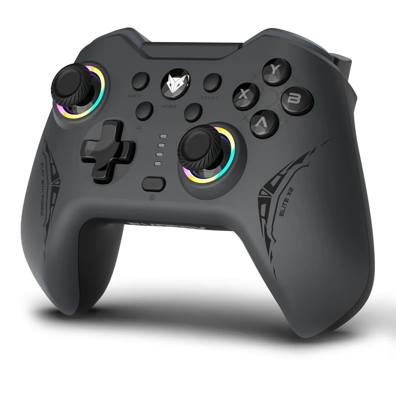EvoFox Elite X2 Wireless Gaming Controller For PC with 1000Hz Polling Rate, Dual-Mode (2.4G & Type C), Hallsense™ Magnetic Hall 3D Joysticks & Triggers, EZ Click Macros, Dual Vibration Motors