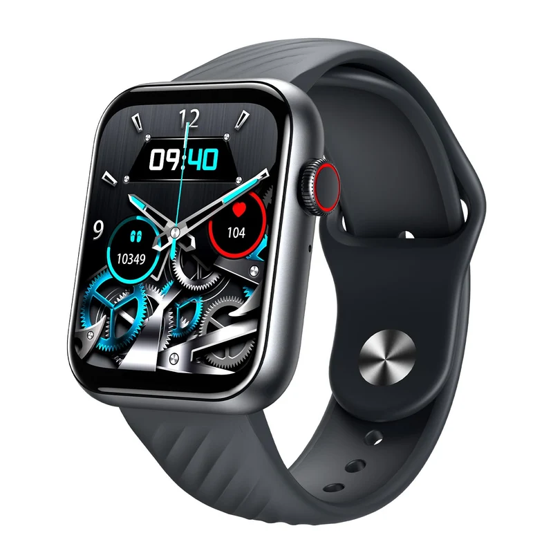 itel ICON-2 Smartwatch with BT Calling, 1.83" HD Display, 550 nits Peak Brightness, Functional Crown, IP68, 150+ Watch Faces, 24Hr Health Monitor and Voice Assistant (Black)