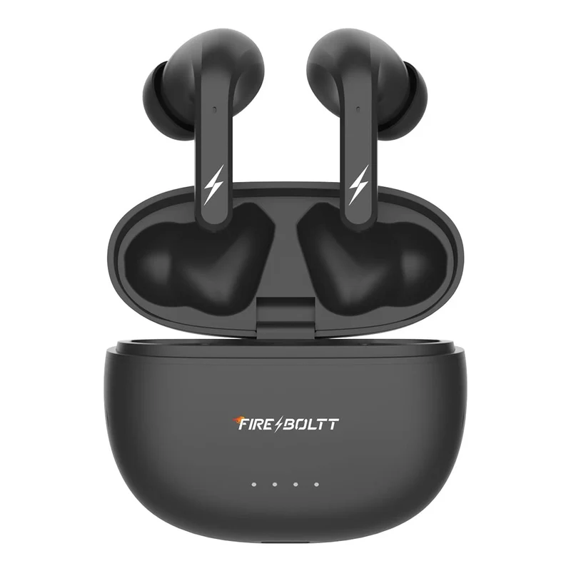 Fire-Boltt Fire Pods In Ear Earbuds Rigel With Appealing RGB Lights, Bluetooth 5.3, Mammoth 13Mm Drivers, Dual Mic ENC, 30Db ANC And Gaming Mode (Black)
