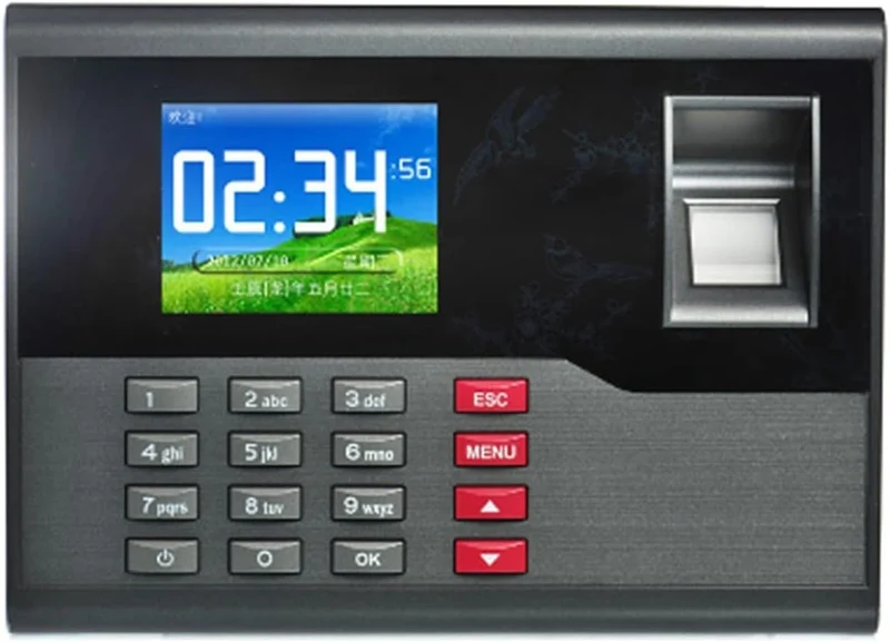 Realand A-C121 2.8 inch Color TFT Screen Fingerprint & RFID Time Attendance, USB Communication Office Time Attendance Clock