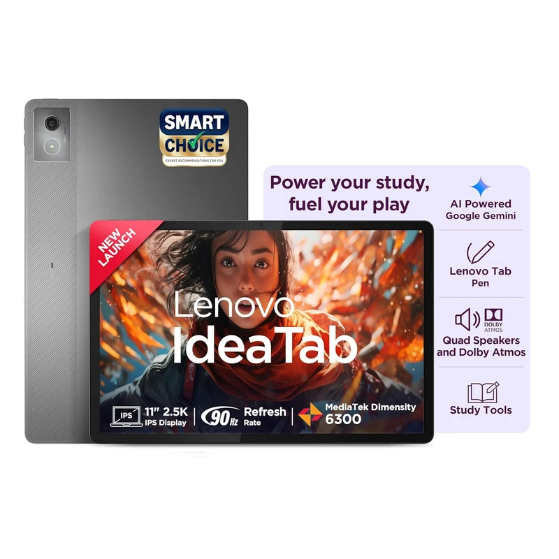 Lenovo Idea Tab with Pen|5G + Wi-Fi|11 Inch,2.5K Display with 500 Nits Brightness|8 GB RAM + 256 GB ROM