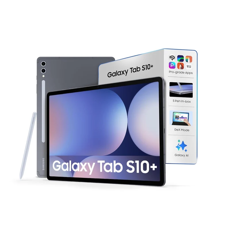 Samsung Galaxy Tab S10 Plus [Smartchoice], S Pen in-Box, 31.5 cm (12.4 inch) Dynamic AMOLED 2X Display, 12 GB RAM, 256 GB Storage, Wi-Fi Tablet, Moonstone Gray