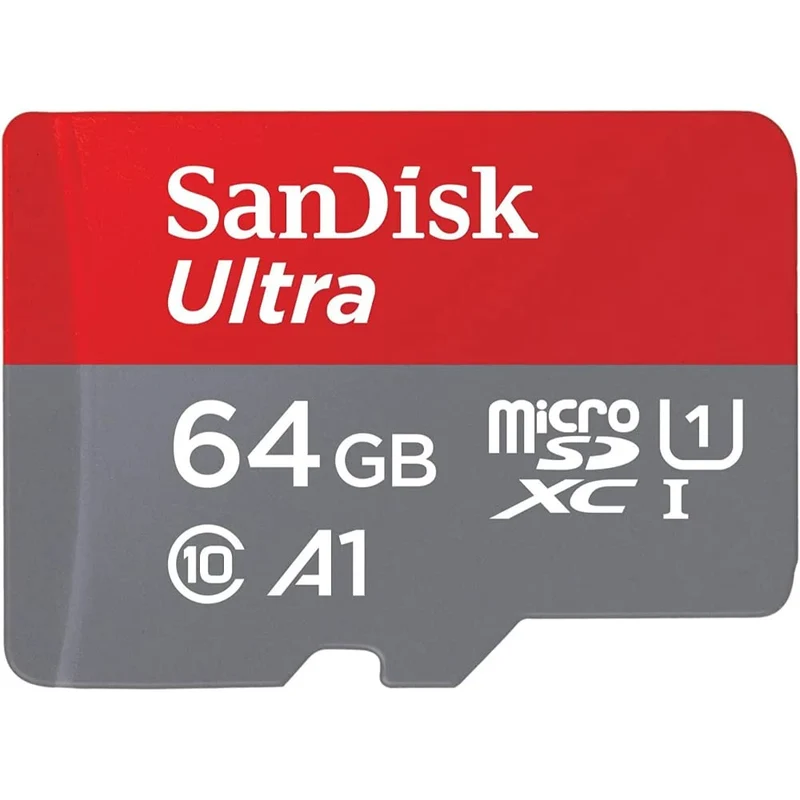 SanDisk Ultra 64GB microSDXC UHS-I, 140MB/s R, Memory Card, 10 Y Warranty, for Smartphones