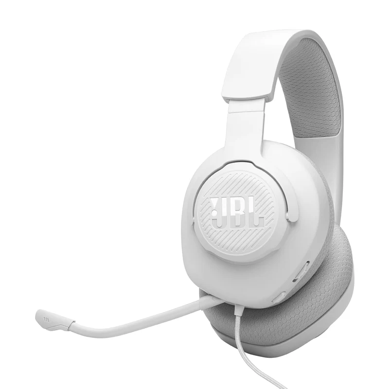 JBL Quantum 100M2 Wired Gaming Headphones, Supports Windows sonic spatial audio, 40mm Realistic Dynamic Drivers, Omnidirectional Detachable Mic, Breathable Memory Foam cushions, PC/Xbox/PS/3.5mm