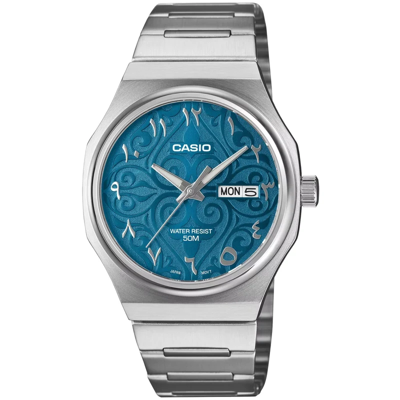 Montre Casio Arabic Dial MTP-E735AR-2A3 Bleu Homme Quartz