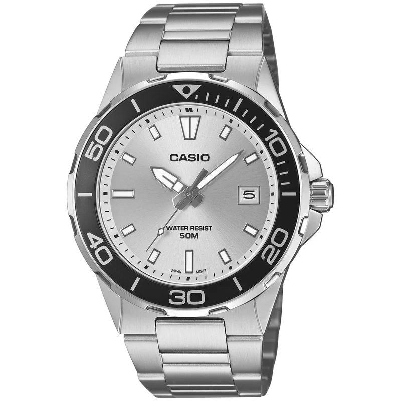 Montre Casio Timeless MTD-145D-7A Homme Argenté