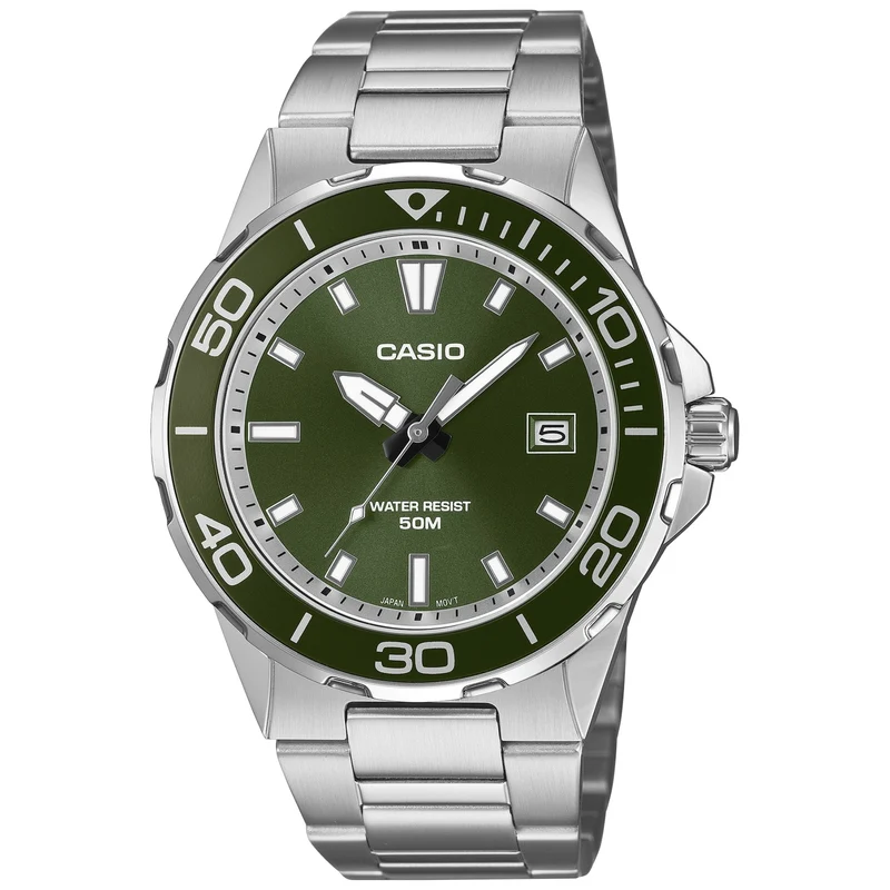 Montre Casio Timeless MTD-145D-3A Homme Vert