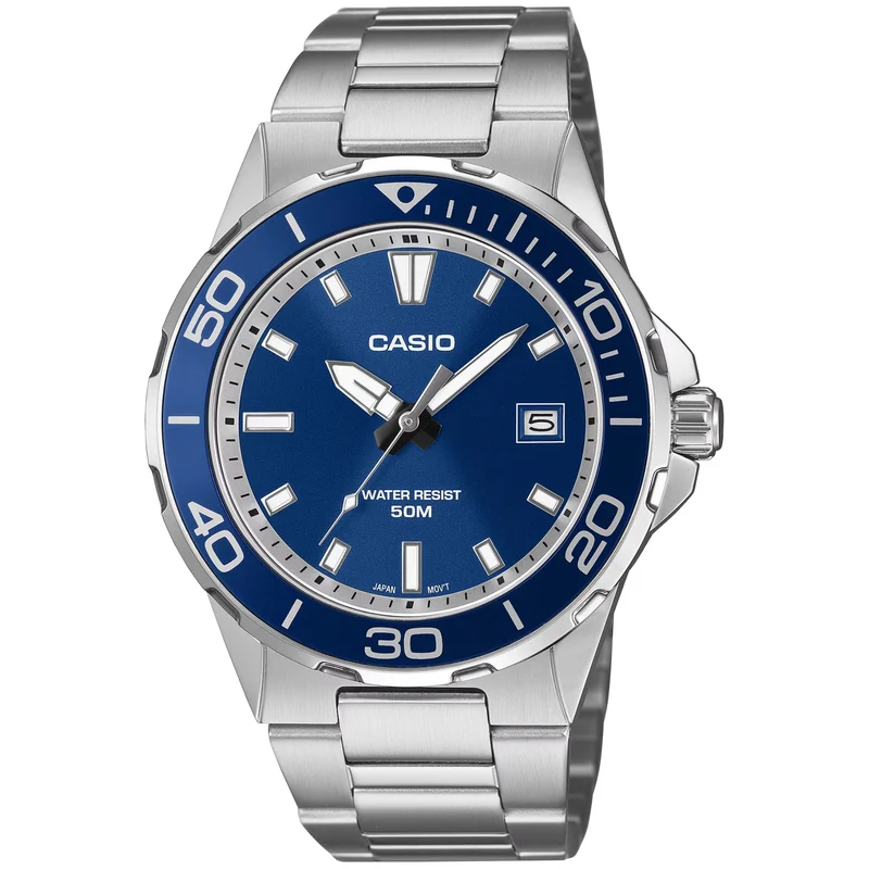 Montre Casio Timeless MTD-145D-2A Homme Bleu