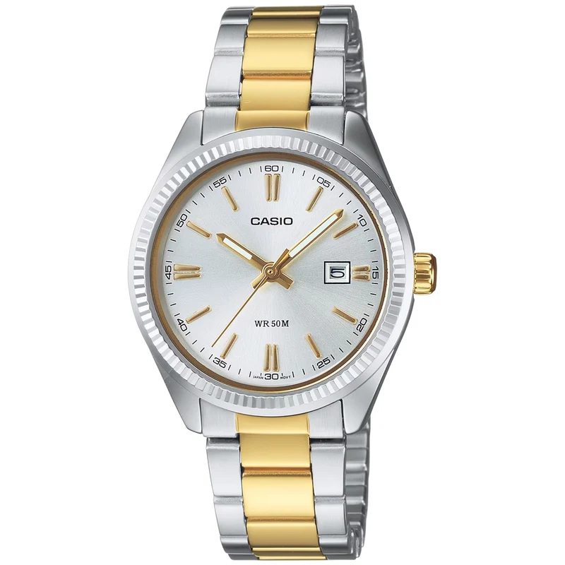 Montre Casio Timeless LTP-1302PSG-7A Femme Argenté Doré