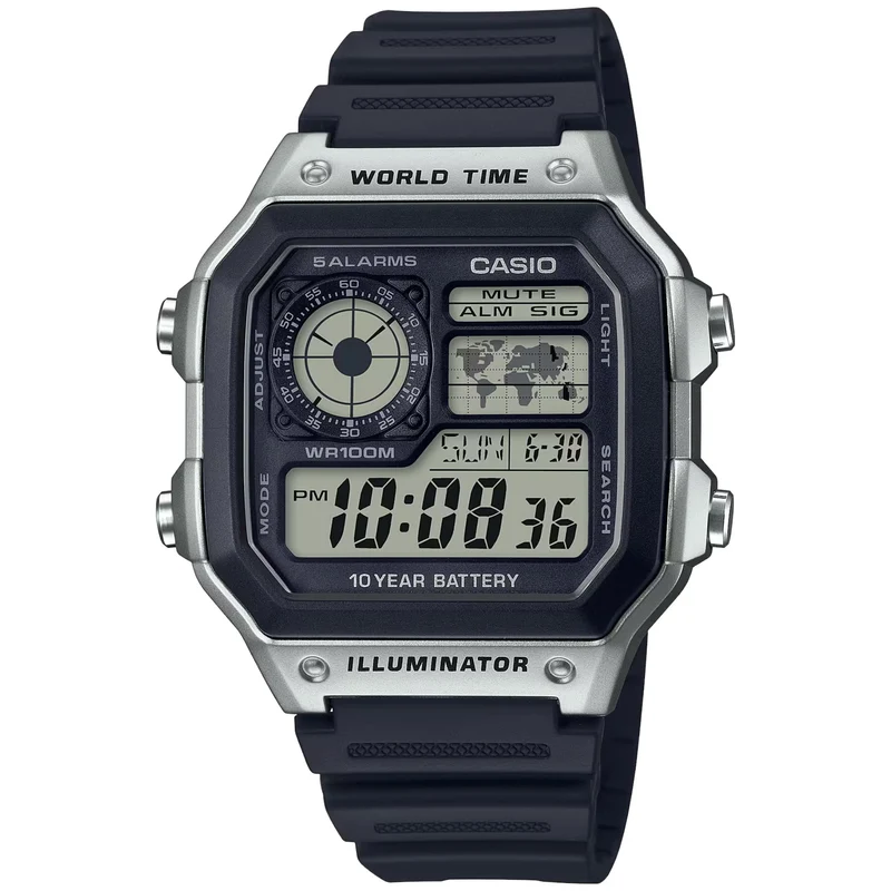 Montre Casio Timeless AE-1200WH-1C Homme Noir